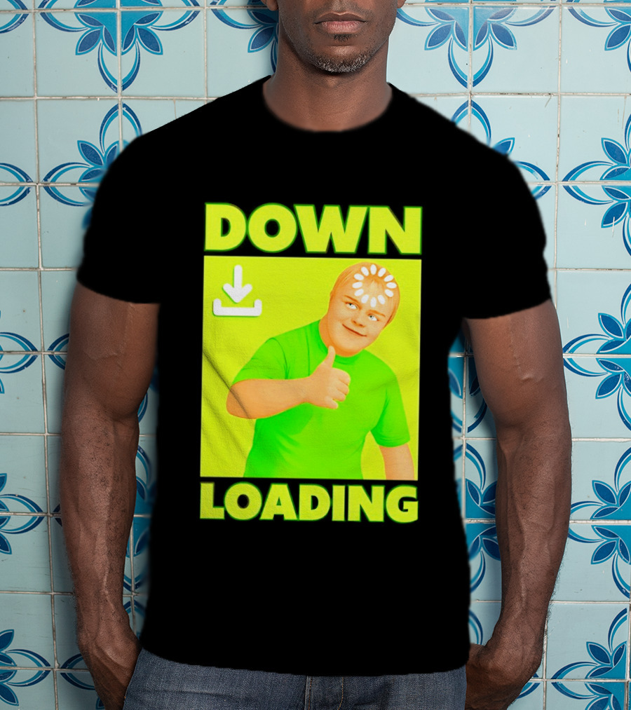 Down Loading Thumbs Up Meme Humorous Internet Guy T-Shirt