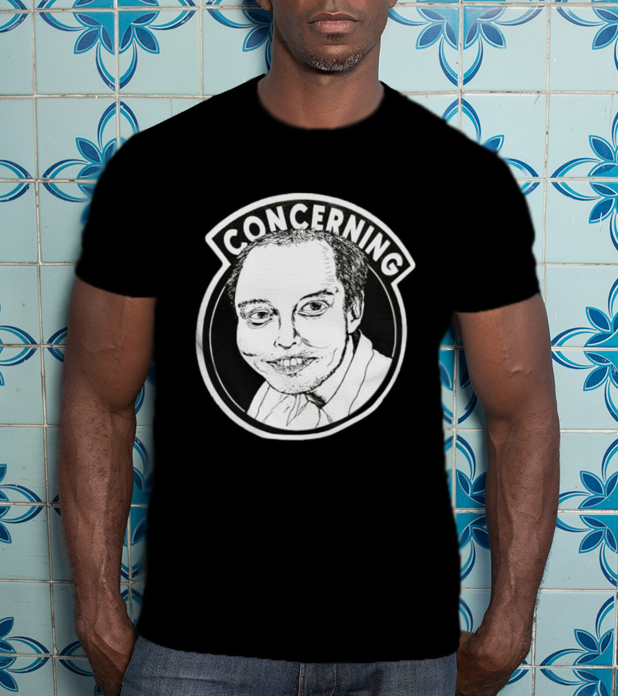 Concerning Elon Musk Meme Face Tesla Twitter T-Shirt