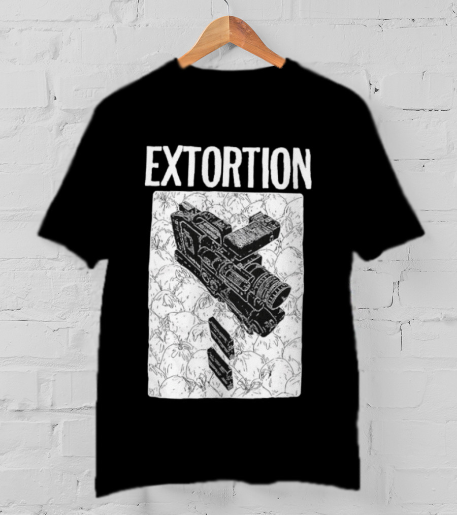 Extortion Band Video Camera Hardcore Punk T-Shirt