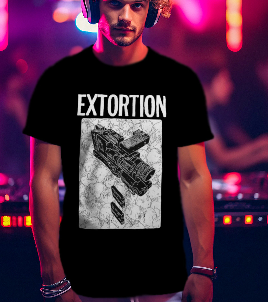 Extortion Band Video Camera Hardcore Punk T-Shirt