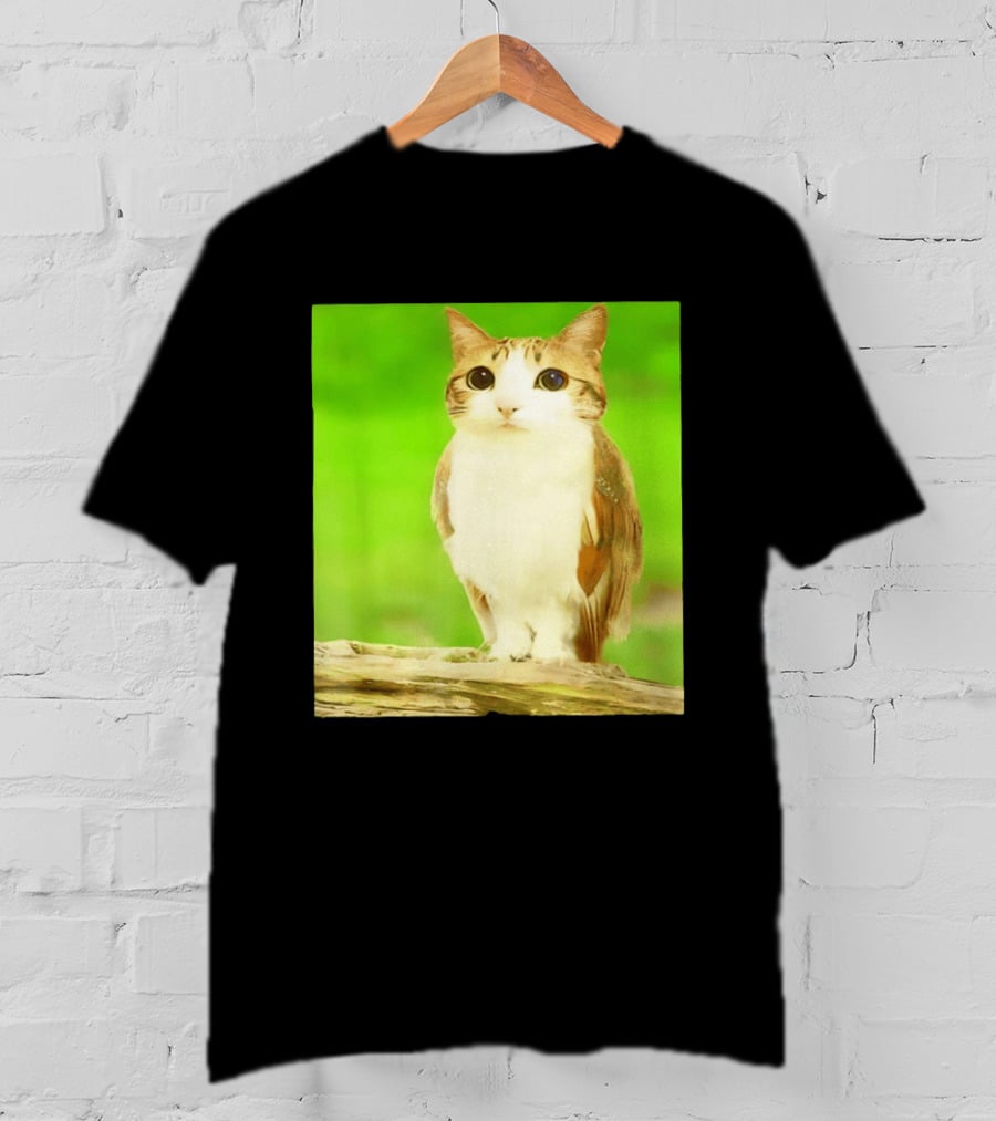 Cat Owl Hybrid Animal Mashup Creature Fusion T-Shirt