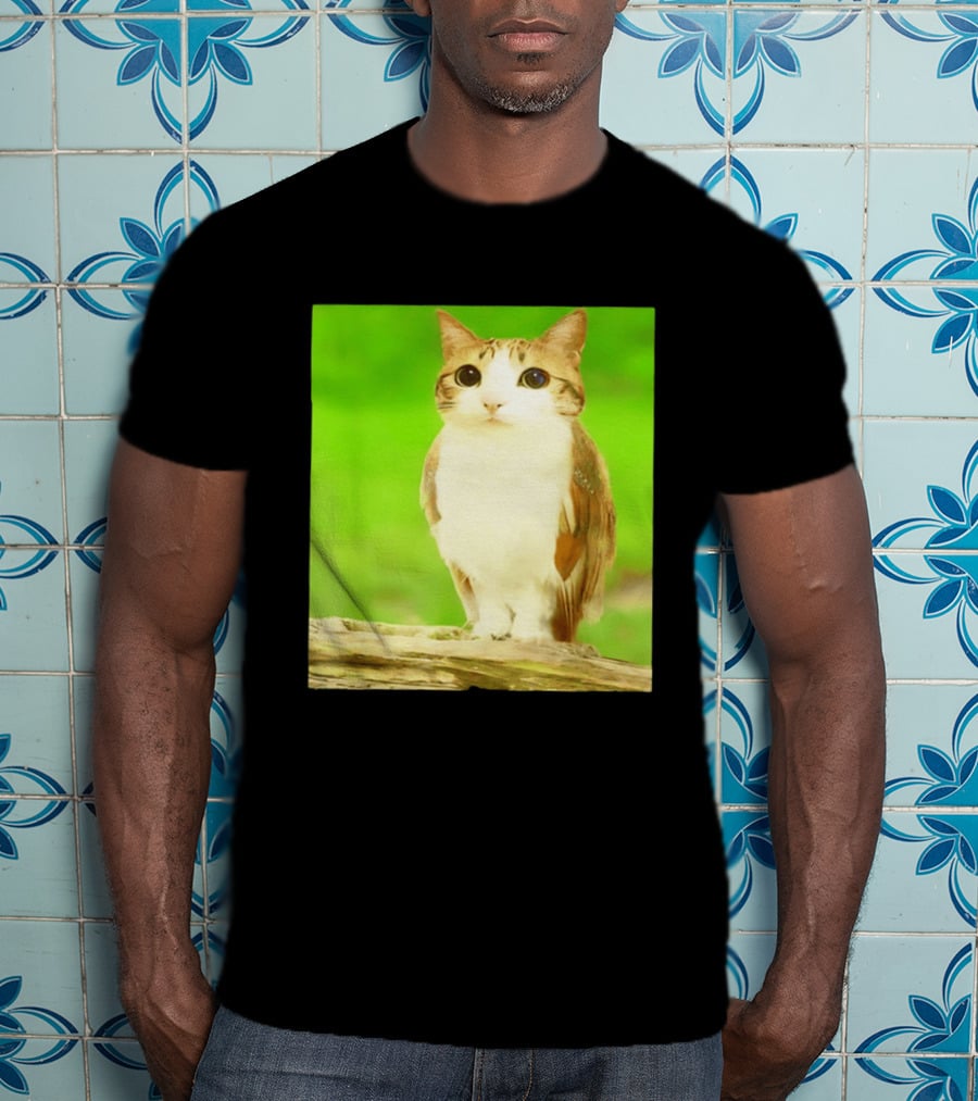 Cat Owl Hybrid Animal Mashup Creature Fusion T-Shirt