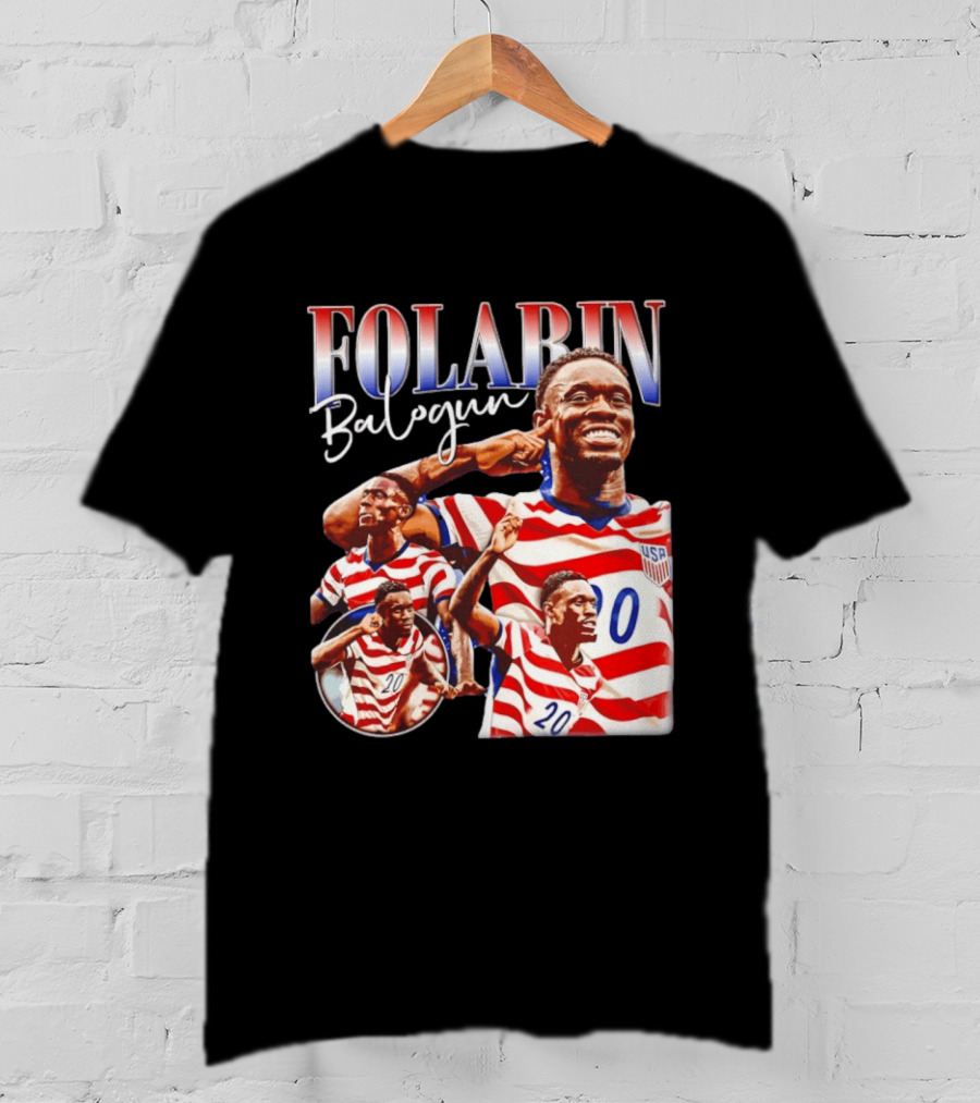 Folarin Balogun USMNT USA Soccer Team 20 Jersey T-Shirt