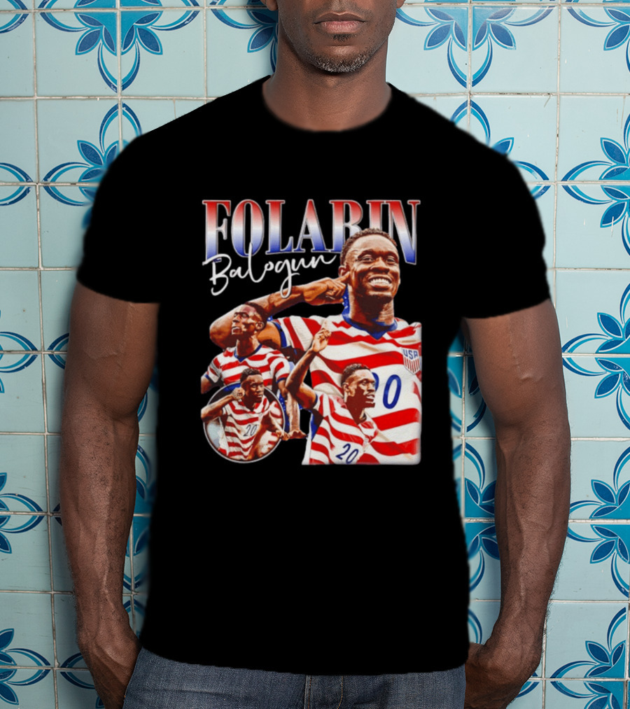 Folarin Balogun USMNT USA Soccer Team 20 Jersey T-Shirt