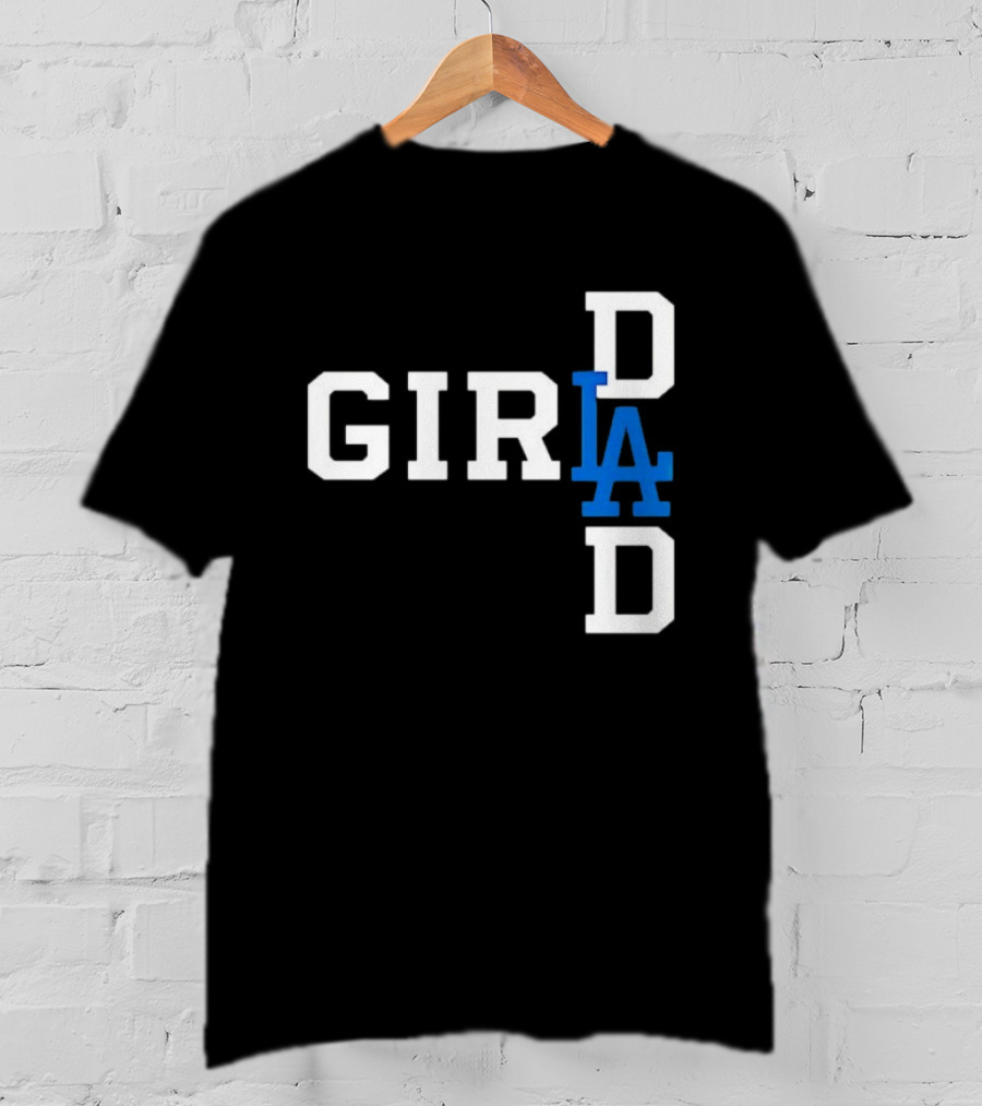 Los Angeles Dodgers MLB Girl Dad Baseball T-Shirt