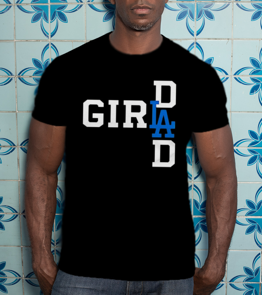 Los Angeles Dodgers MLB Girl Dad Baseball T-Shirt