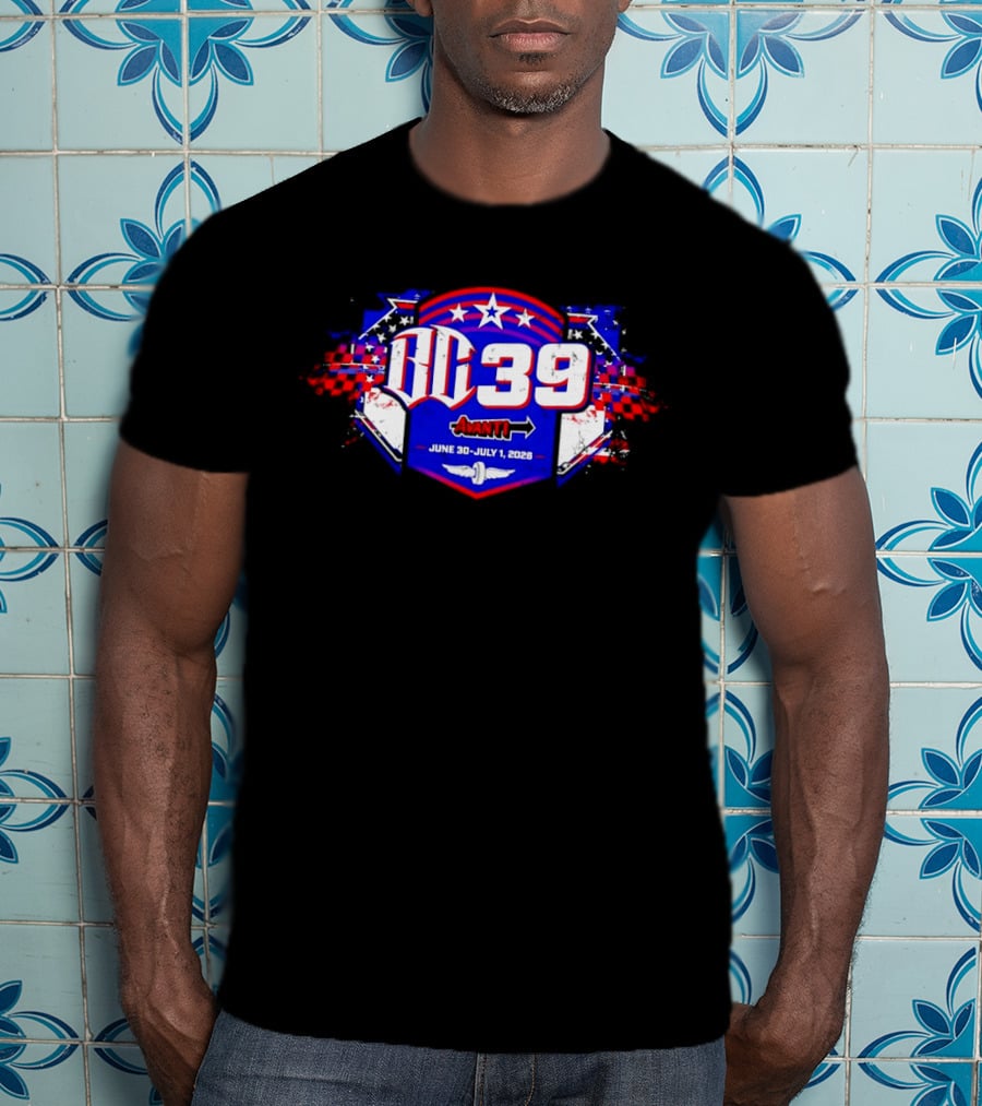 DC 39 Avanti Racing Event June 30 July 1 2026 Checkered Flags Stars Wings T-Shirt