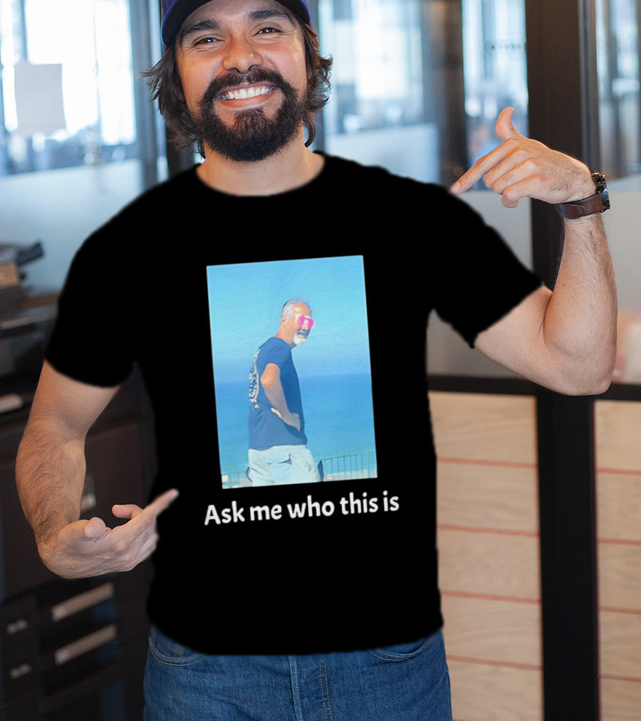 Ask Me Who This Is Hideo Kojima Scenic Beach T-Shirt