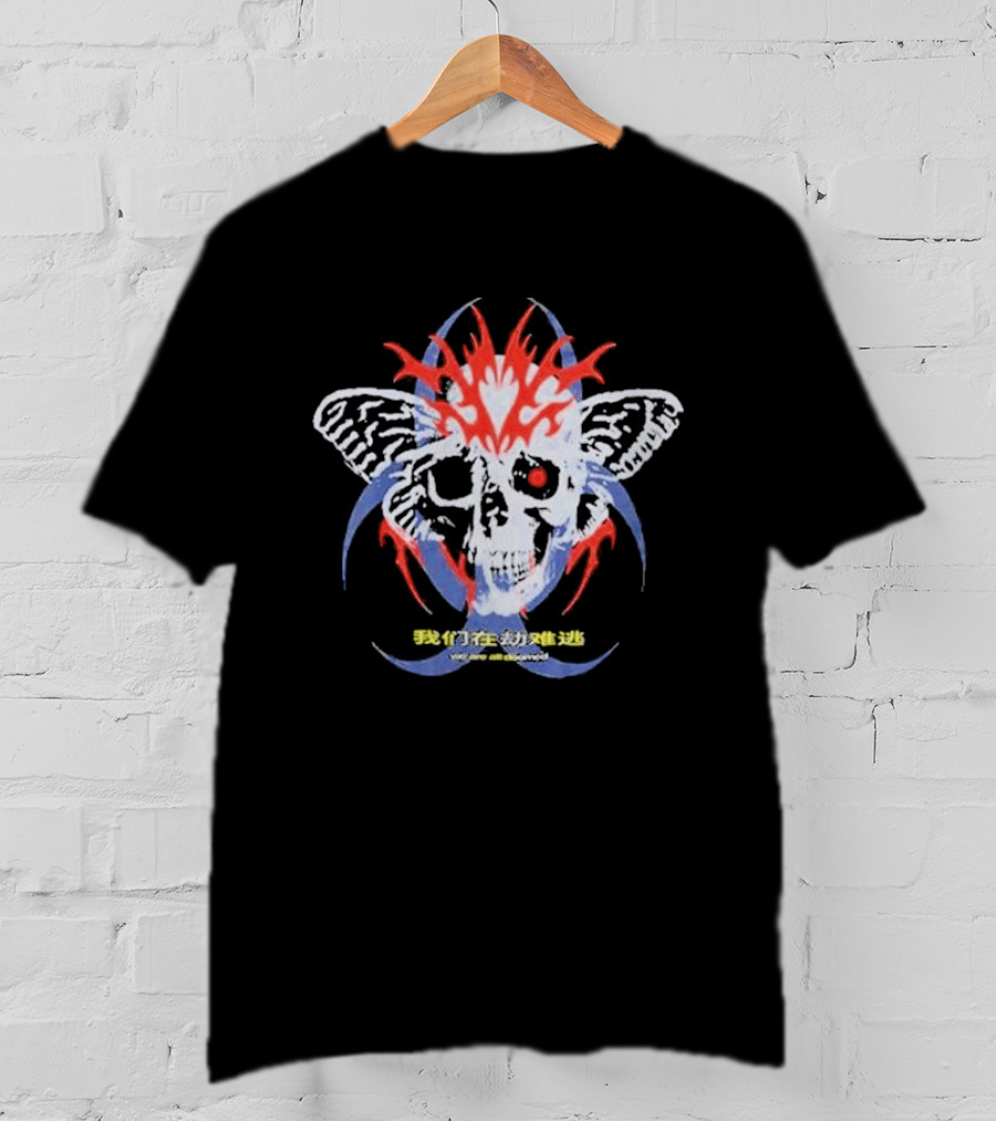 Insomniac Getter System Error Melting Skull Wings T-Shirt
