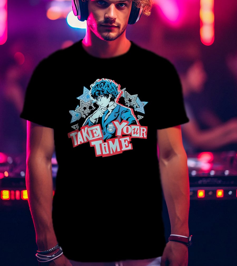 Persona 5 Joker Take Your Time Stars T-Shirt