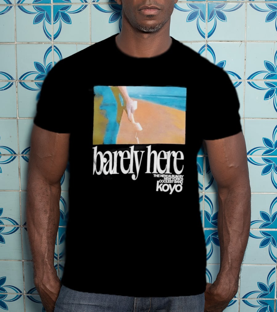 Koyo Barely Here Album Cover Art Beach Scene With Telephone T-Shirt