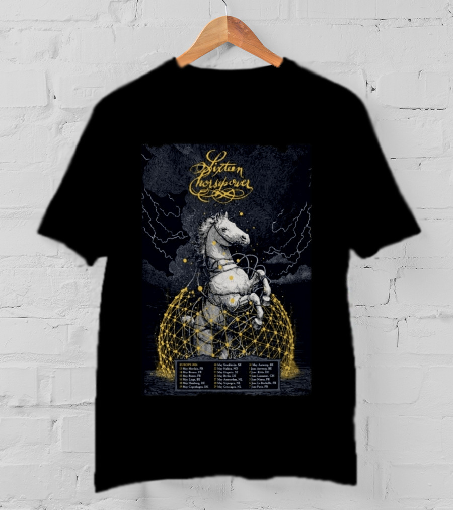 Sixteen Horsepower Europe 2026 Tour Dates And Locations T-Shirt