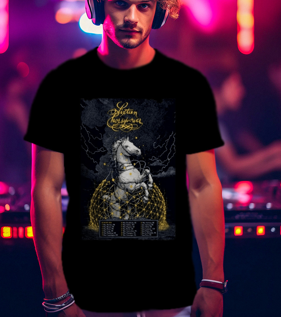Sixteen Horsepower Europe 2026 Tour Dates And Locations T-Shirt