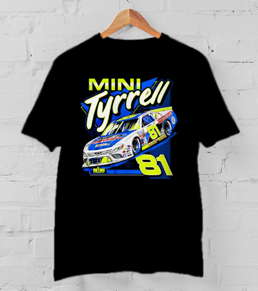 Mini Tyrrell 81 Nascar Racing Car Ts Tin Auto T-Shirt