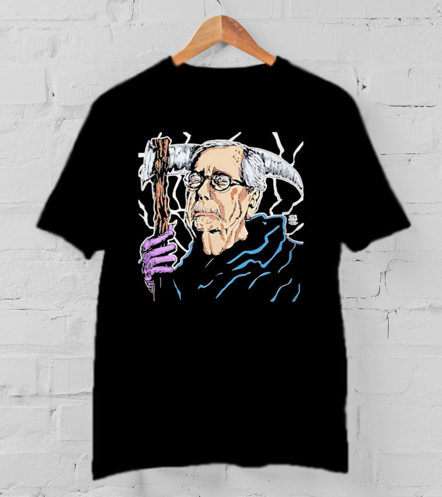 Mitch McConnell Grim Reaper Cartoon Satire Dark Humor T-Shirt