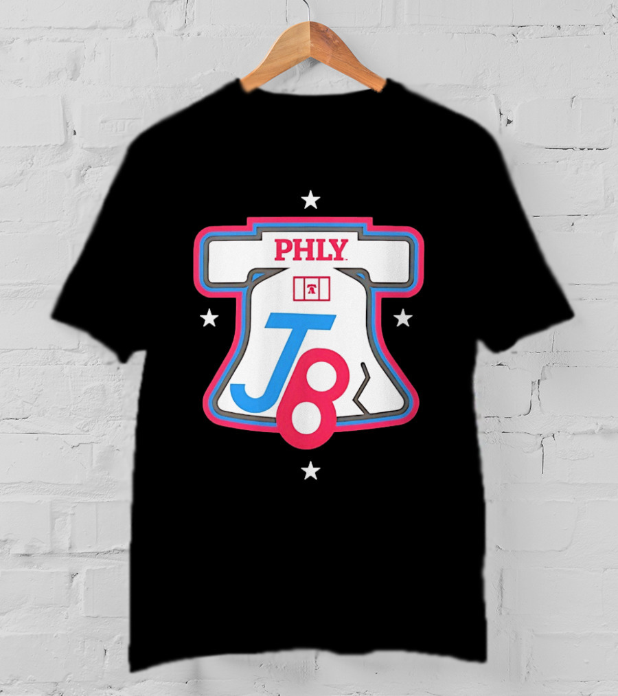 PHLY J8 Liberty Bell Stars Philadelphia Phillies T-Shirt