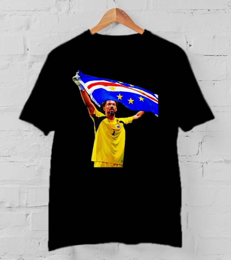 Vozinha Cape Verde Football Team Flag Celebration T-Shirt