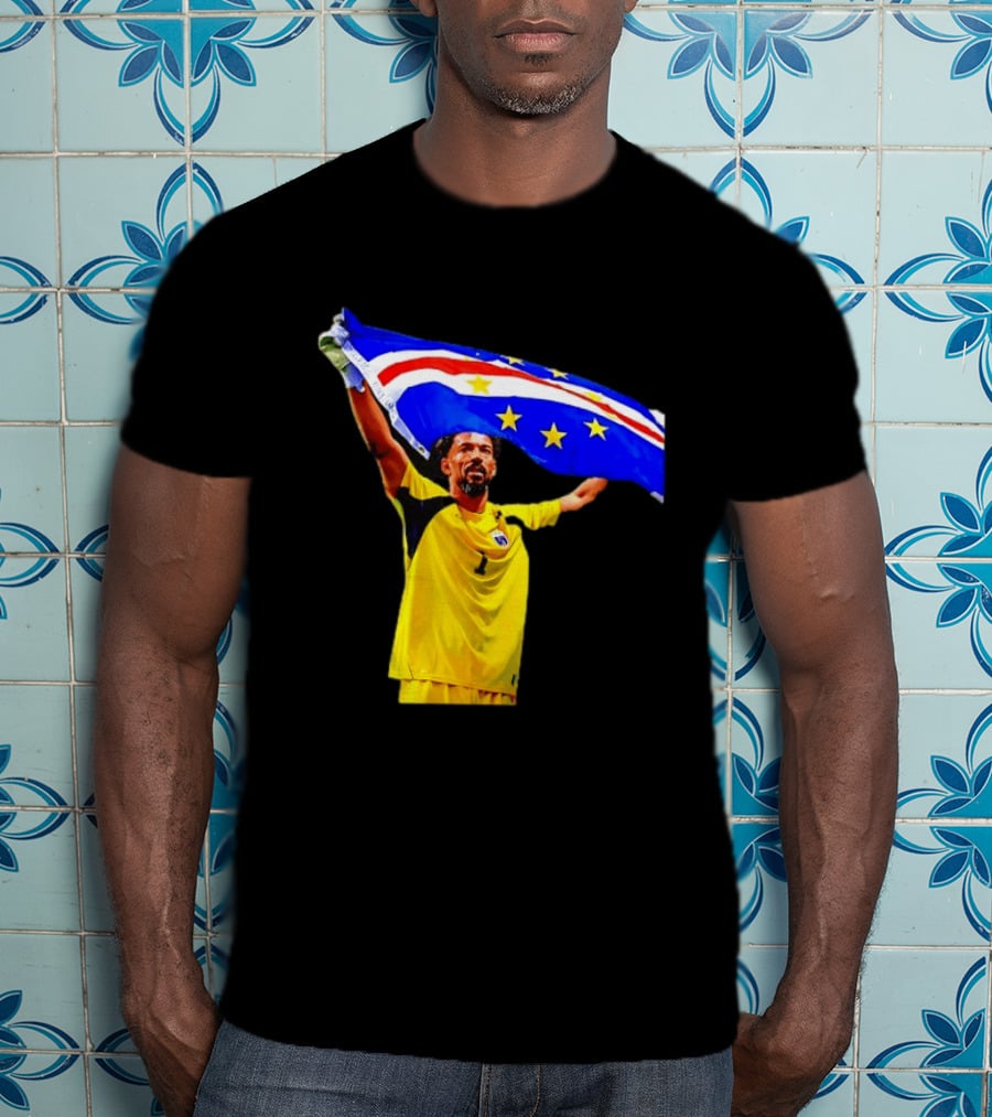 Vozinha Cape Verde Football Team Flag Celebration T-Shirt