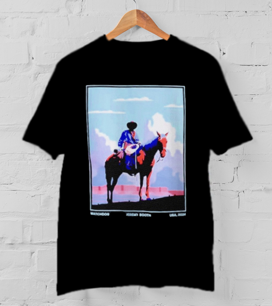 Dog Cowboy By Jeremy Booth USA 2024 T-Shirt