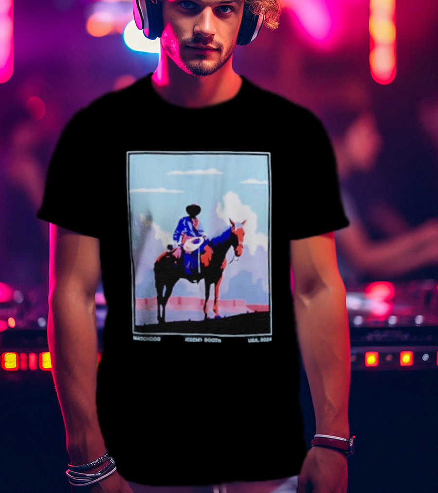 Dog Cowboy By Jeremy Booth USA 2024 T-Shirt