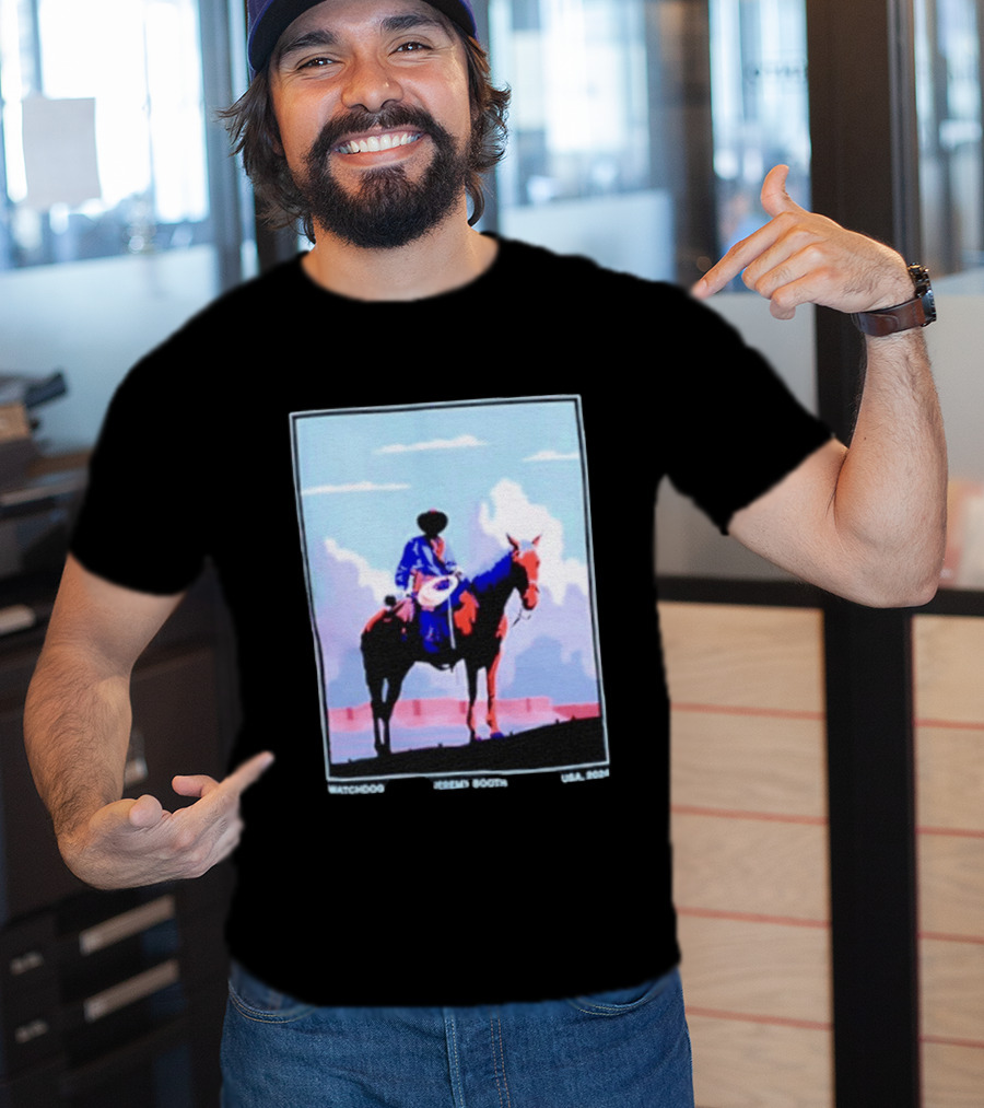 Dog Cowboy By Jeremy Booth USA 2024 T-Shirt