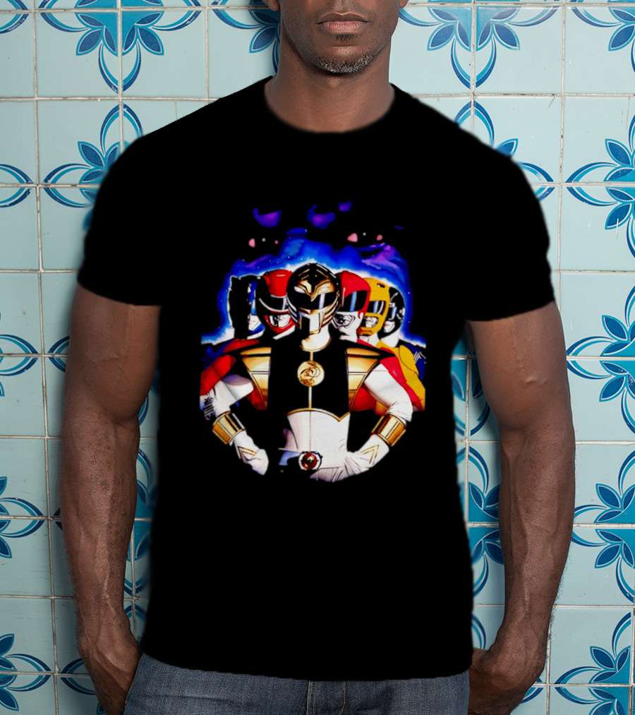 Power Rangers White Ranger Mighty Morphin Team Legacy T-Shirt