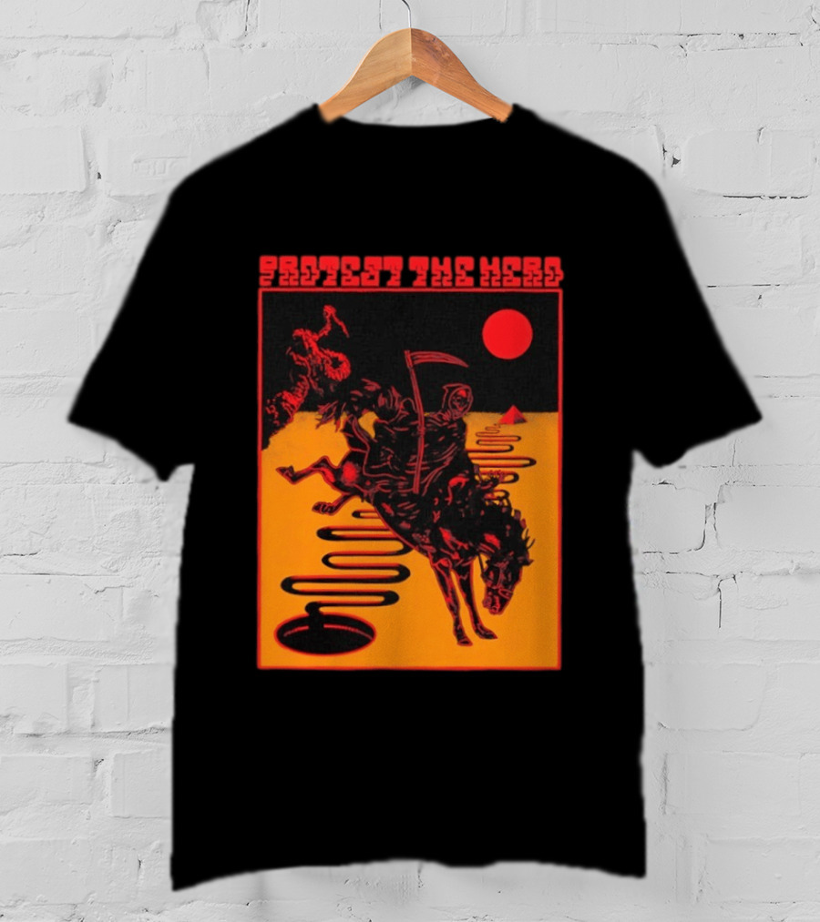 Protest The Hero Grim Reaper Horse Pyramid Red Moon Desert Path T-Shirt