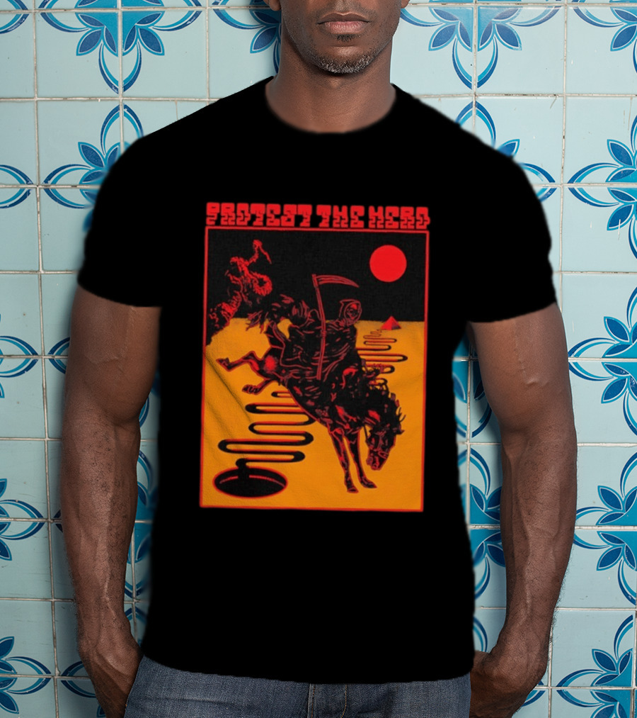 Protest The Hero Grim Reaper Horse Pyramid Red Moon Desert Path T-Shirt