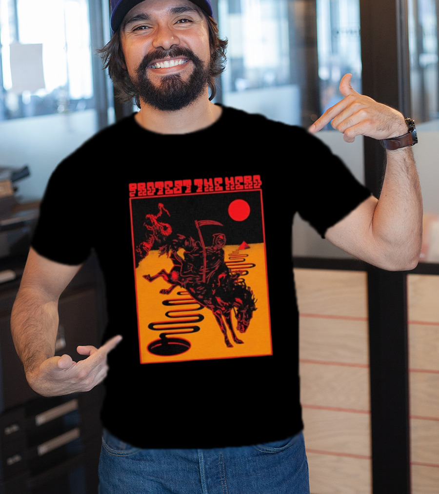 Protest The Hero Grim Reaper Horse Pyramid Red Moon Desert Path T-Shirt