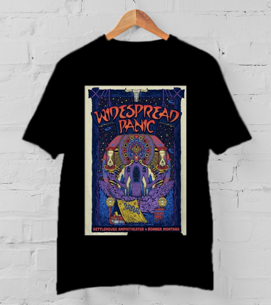 Widespread Panic 2026 KettleHouse Amphitheater Bonner Montana Concert Event July 7 8 T-Shirt