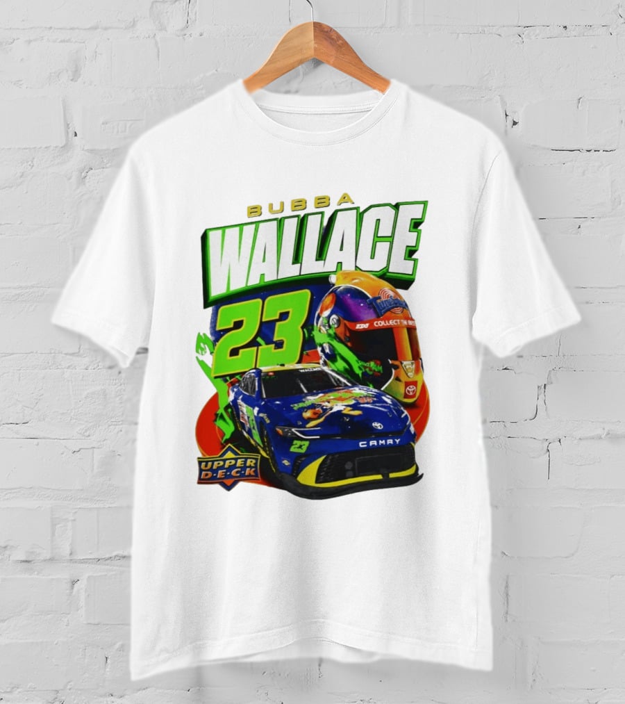 Bubba Wallace 23 Collect The Best Upper D.E.C.K Racing Helmet And Camry T-Shirt