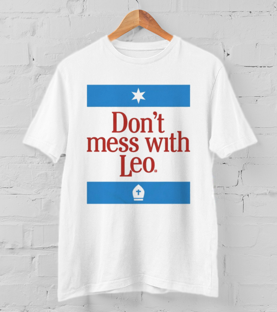 Don't Mess With Leo Star And Cross T-Shirt