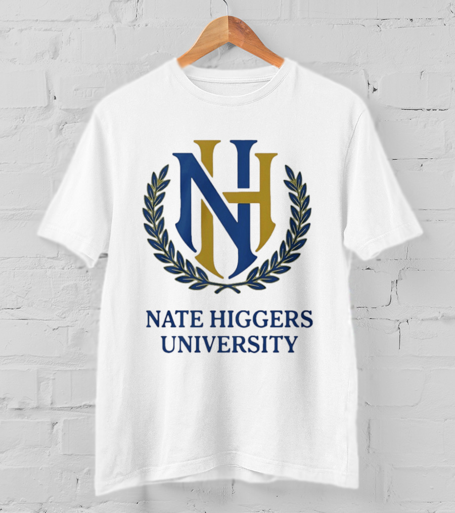 NH University Monogram Crest Laurel T-Shirt