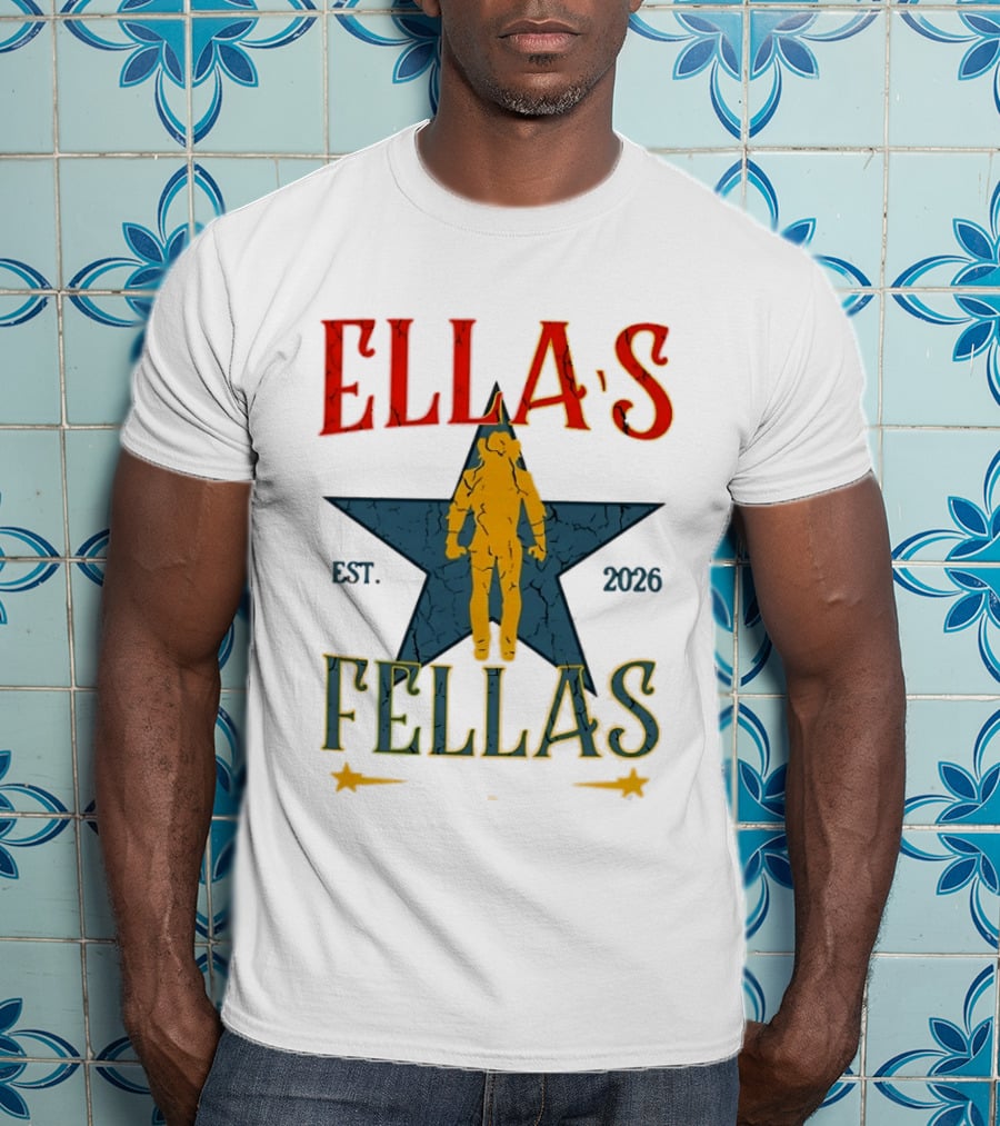 Ella's Fellas Est 2026 Astronaut Star T-Shirt