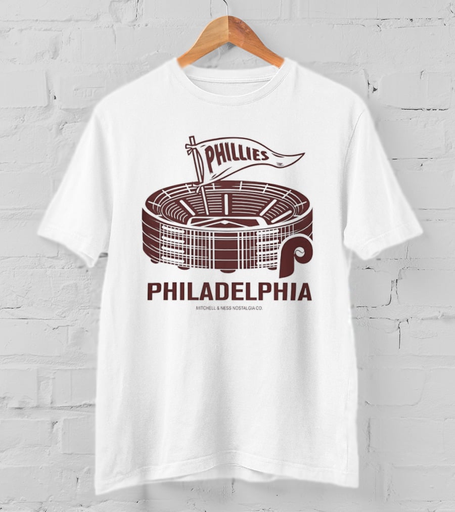 Philadelphia Phillies Stadium Pennant Retro Baseball Fan T-Shirt