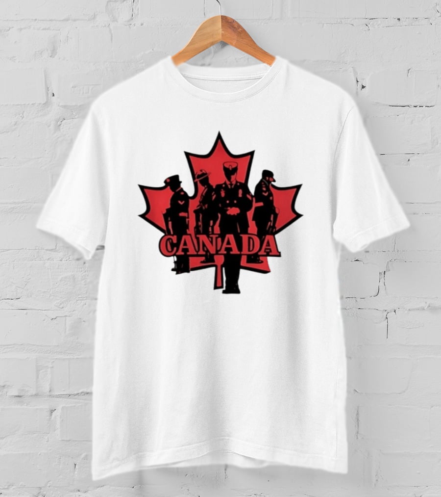 Canada Maple Leaf Uniformed Figures T-Shirt