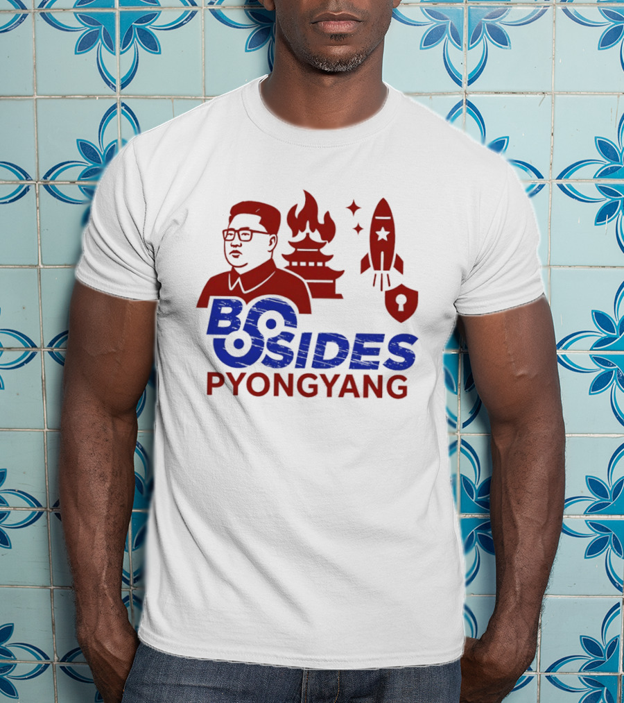 Kim Jong Un BSides Pyongyang Rocket Security Pagoda Shield Star T-Shirt