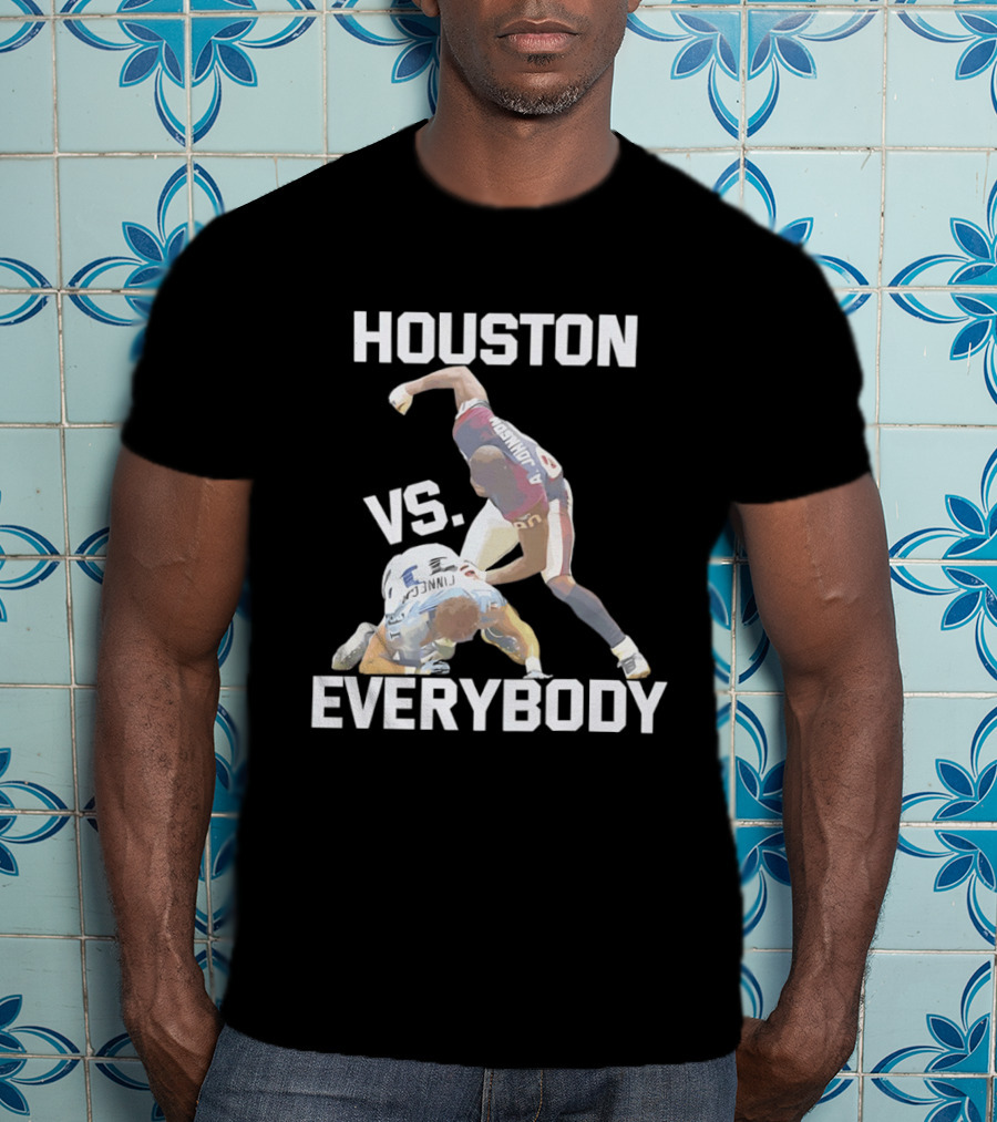 Houston Andre Johnson Vs Cortland Finnegan Everybody Texans Football Rivalry T-Shirt