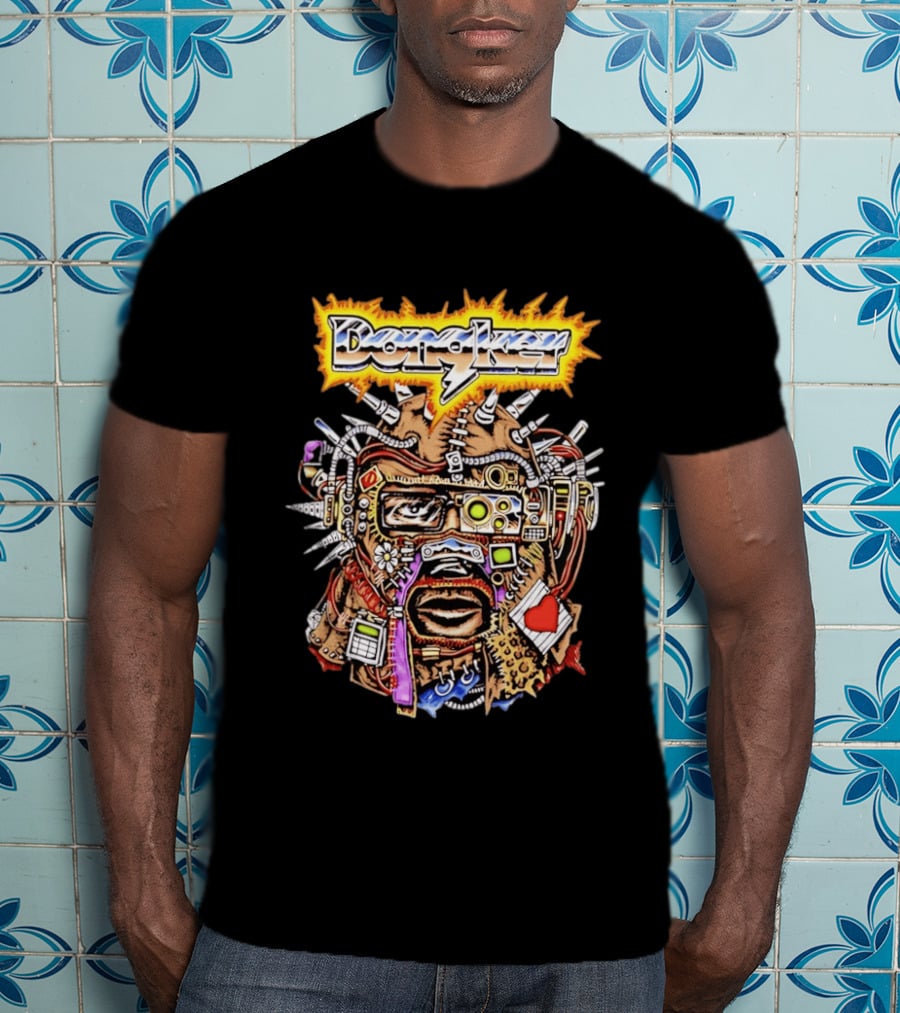 Dongkey Cybernetic Mask Cyberpunk Futuristic Headgear T-Shirt