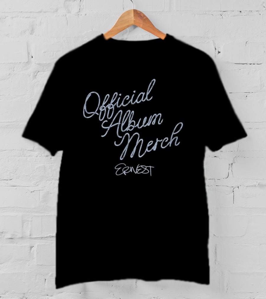 Official Album Merch Ernest Rope Font T-Shirt