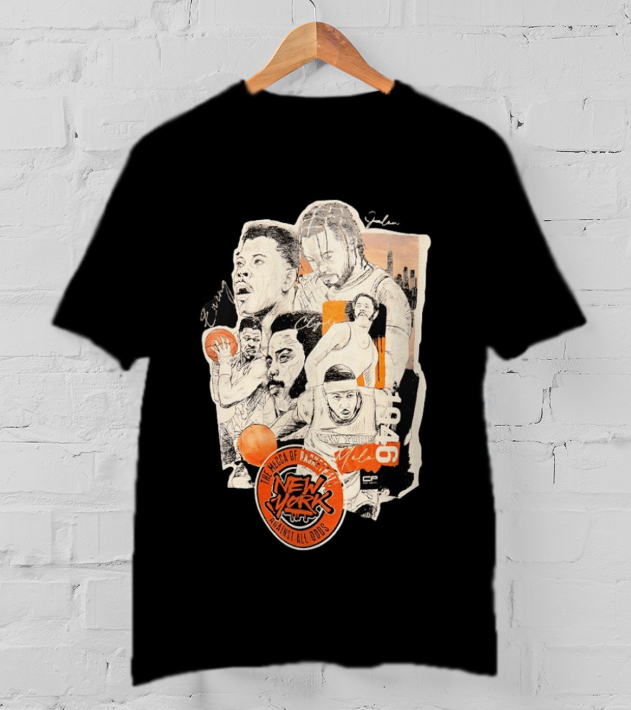 Ewing Jalen Clyde Melo New York Knicks The Mecca Of Basketball 1946 Against All Odds T-Shirt
