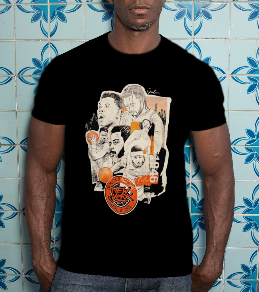 Ewing Jalen Clyde Melo New York Knicks The Mecca Of Basketball 1946 Against All Odds T-Shirt