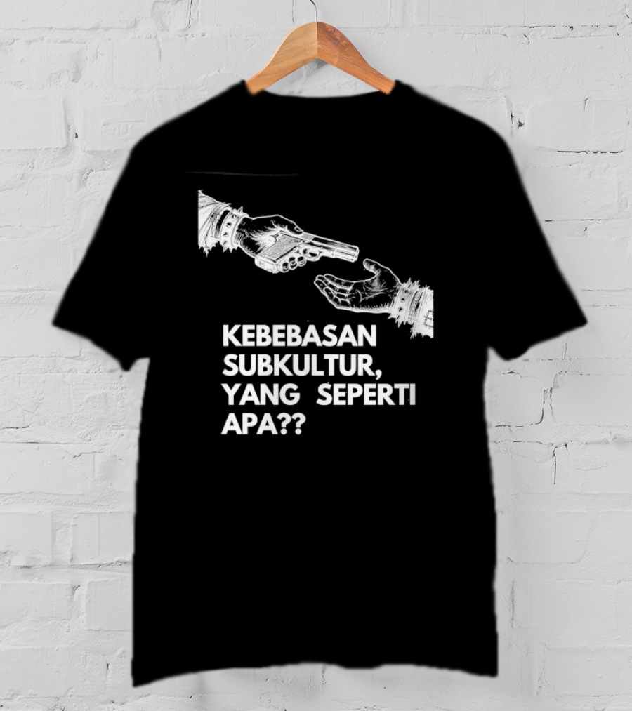 Kebebasan Subkultur Yang Seperti Apa Pertanyaan Tanda Gambar Tangan T-Shirt
