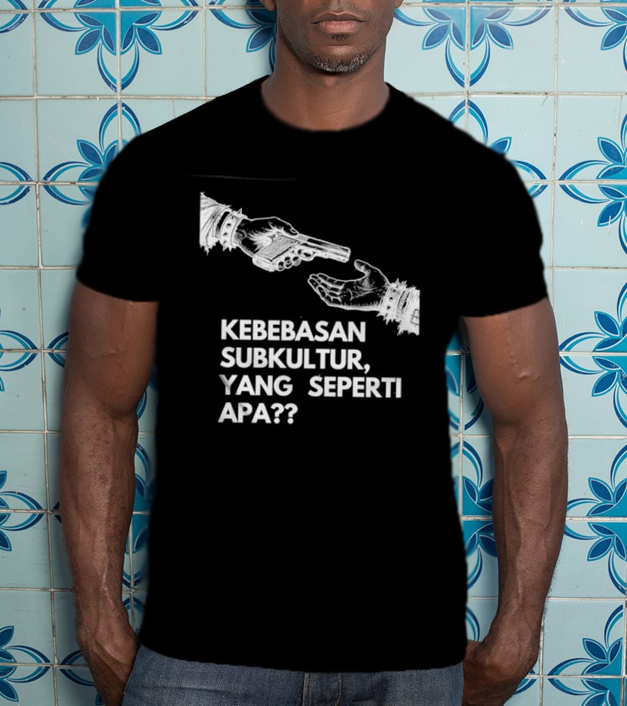 Kebebasan Subkultur Yang Seperti Apa Pertanyaan Tanda Gambar Tangan T-Shirt