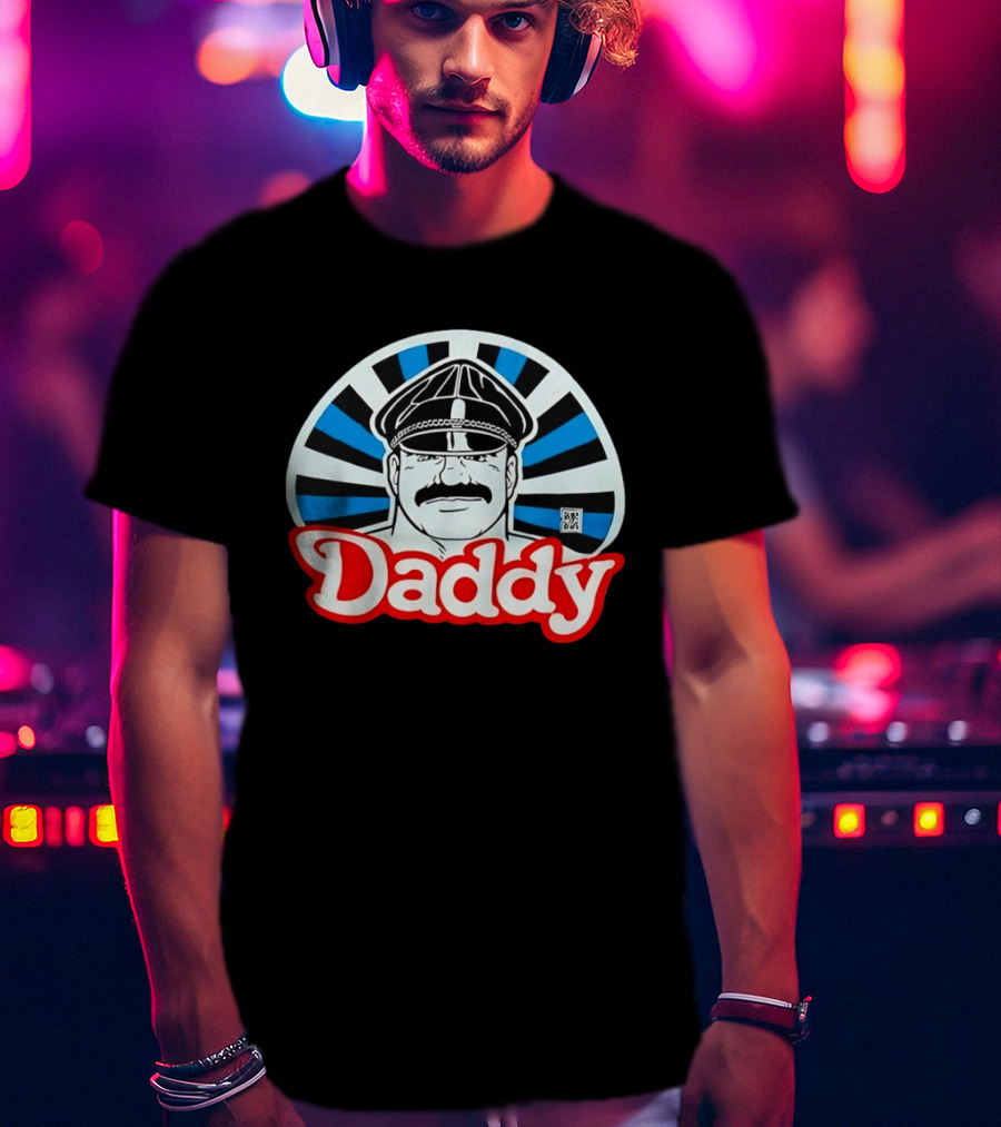 Daddy Leather Cap T-Shirt