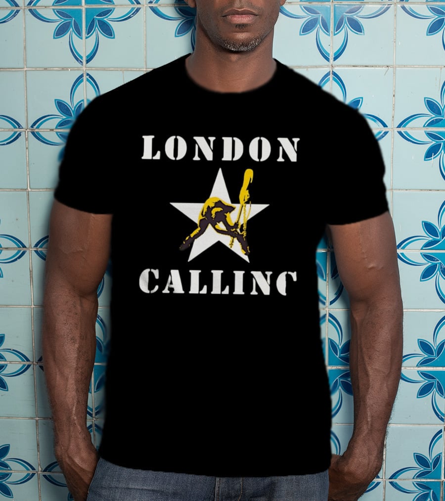 London Calling The Clash Punk Rock Band Star T-Shirt
