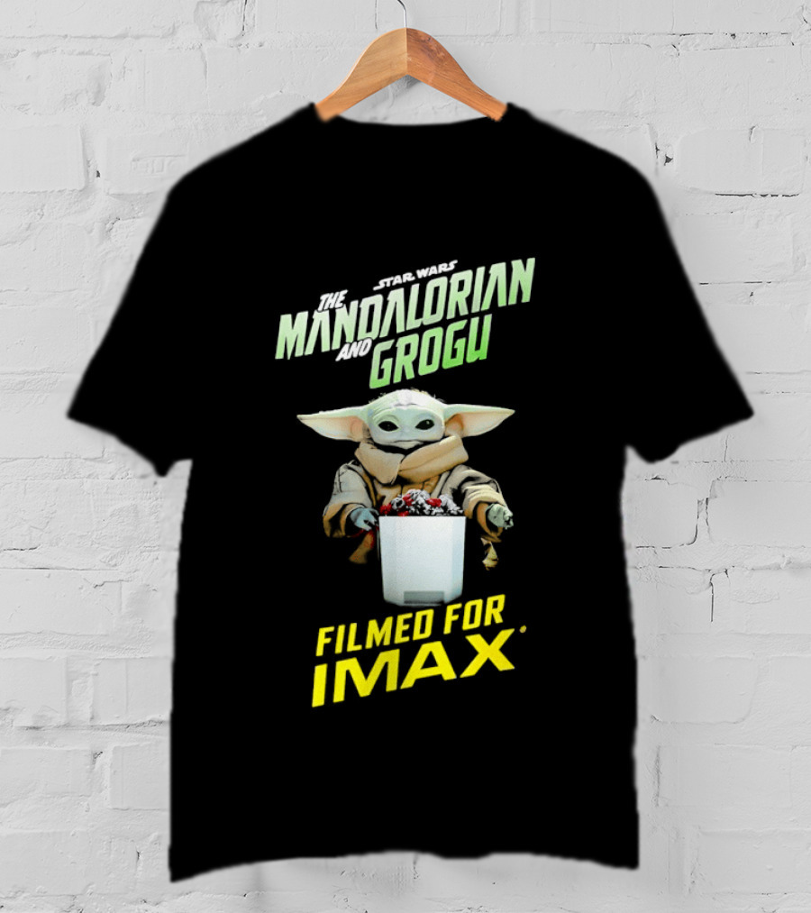The Mandalorian And Grogu Filmed For IMAX Bucket Scene T-Shirt