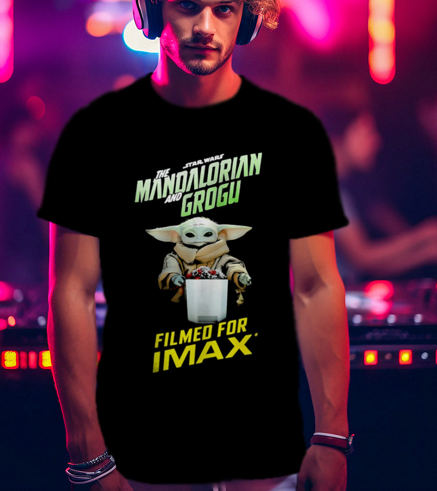 The Mandalorian And Grogu Filmed For IMAX Bucket Scene T-Shirt