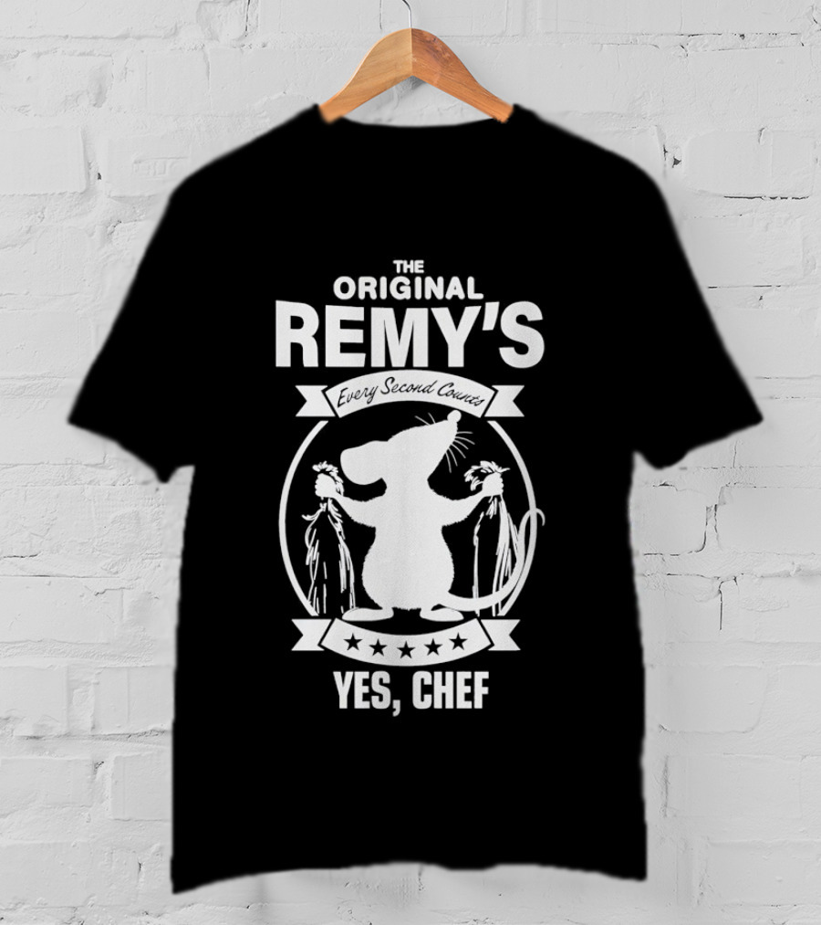 The Original Remy's Every Second Counts Yes Chef Rat T-Shirt