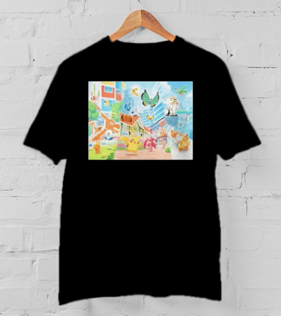 Pokémon Center Singapore July 2026 Pikachu Charizard Celebi Rowlet Oricorio Wingull T-Shirt
